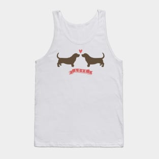 Basset Hounds in Love Tank Top